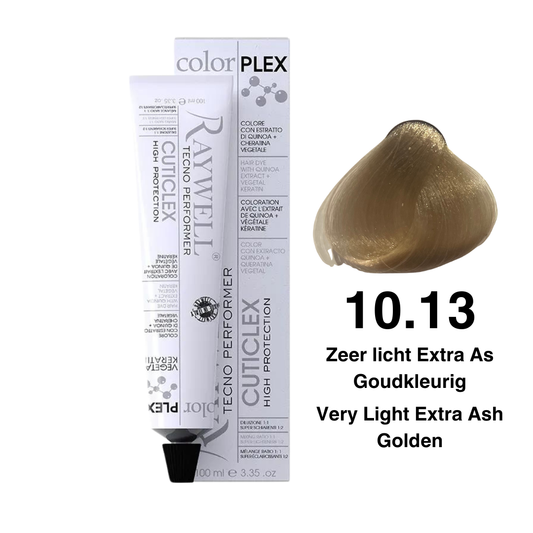Raywell ColorPlex – Coloration Permanente – 10.13 – Blond Très Clair Extra Cendré Doré – 100 ml
