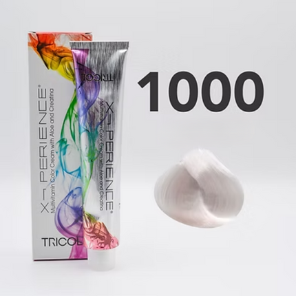 Tricol Xperience – Coloration Permanente pour Cheveux – 1000 Naturel Super Clair – 100 ml
