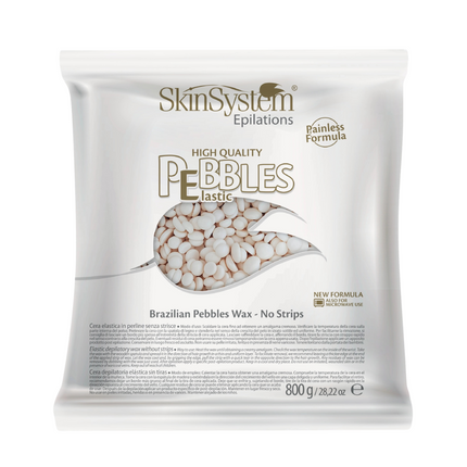 SkinSystem Pebbles Cire Dépilatoire – Crème Vanille 800 g
