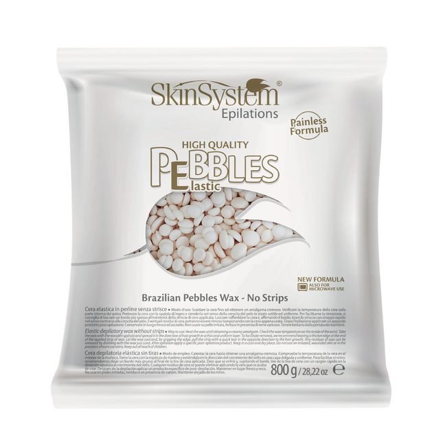 SkinSystem Pebbles Cire Dépilatoire – Crème Vanille 800 g
