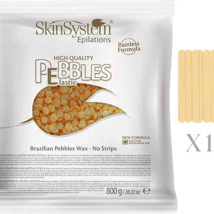 SkinSystem Cire Épilatoire Pebbles - Crème au Miel 800g