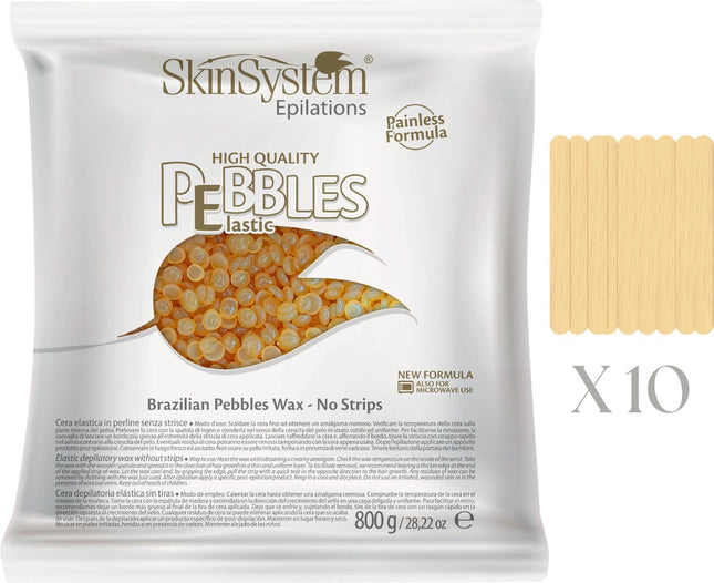 SkinSystem Cire Épilatoire Pebbles - Crème au Miel 800g