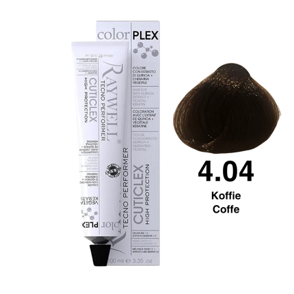 Raywell ColorPlex – Coloration Permanente – 4.04 – Café – 100 ml
