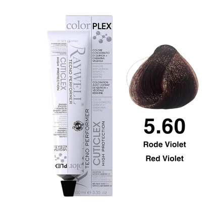 Raywell ColorPlex - Coloration Permanente - 5.60 - Rouge Violet - 100 ml
