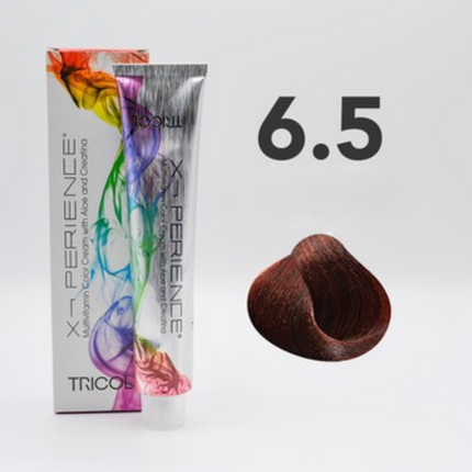 Tricol Xperience – Coloration Permanente pour Cheveux – 6.5 Blond Mahogany Foncé – 100 ml
