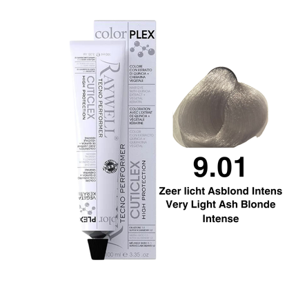 Raywell ColorPlex - Coloration Permanente - 9.01 - Blond Très Clair Cendré Intense - 100 ml
