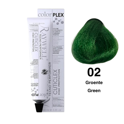 Raywell ColorPlex – Coloration Permanente – 02 – Vert – 100 ml
