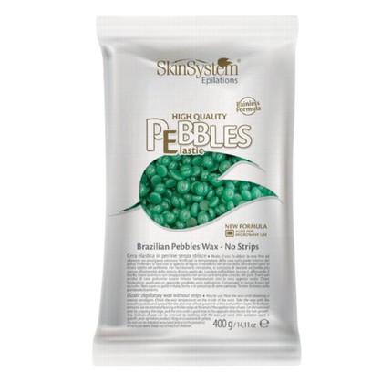SkinSystem Cire Épilatoire Pebbles - Crème Chlorophylle 400g
