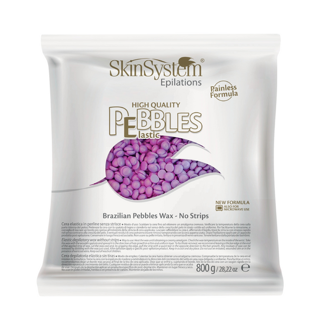 SkinSystem Pebbles Cire Dépilatoire – Crème Violet 800 g
