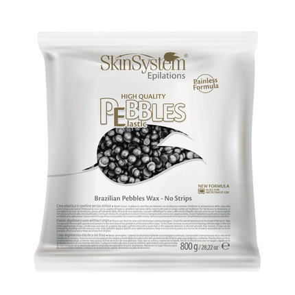 SkinSystem Pebbles Cire Dépilatoire – Crème Noire 800 g
