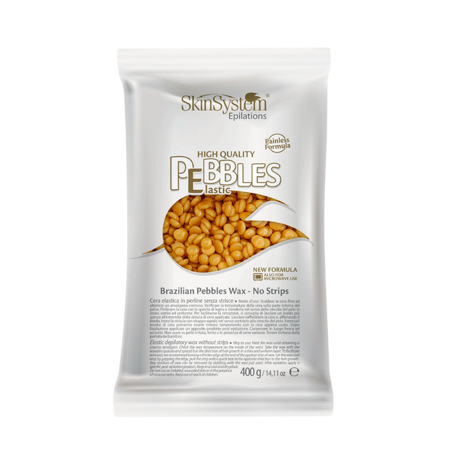 SkinSystem Pebbles Cire Dépilatoire – Crème Dorée 400 g
