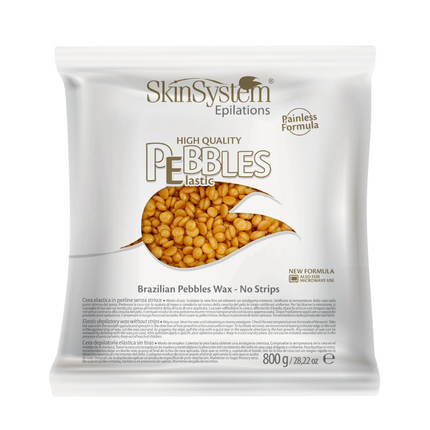 SkinSystem Pebbles Cire Dépilatoire – Crème Dorée 800 g
