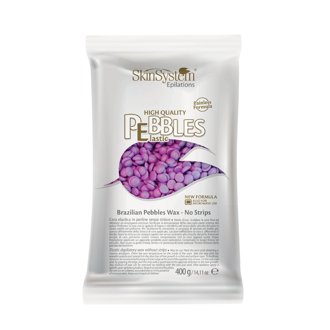 SkinSystem Pebbles Cire Dépilatoire – Crème Violet 400 g
